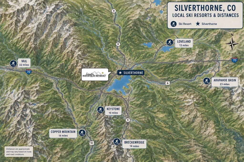 Local Ski Resorts Map